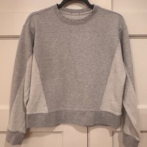 Rails Heather Gray Textured Sweatshirt